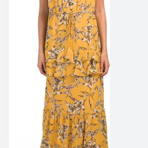 Taylor Sleeveless Floral Tiered Maxi Dress
